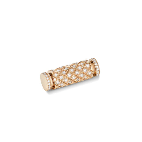 Diamond Latch Pendant in Rose Gold - 2