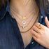 Horseshoe Diamond Pendant Necklace Medium - 2