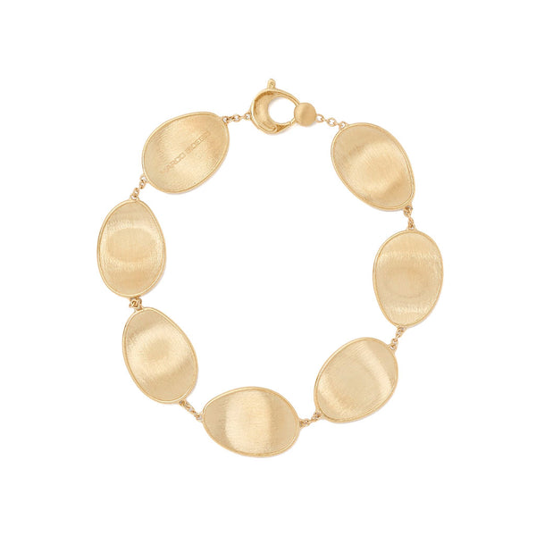 18K Yellow Gold Petal Bracelet, 7" - 1