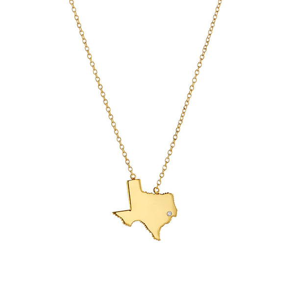 Texas Diamond Pendant Necklace Medium - 2