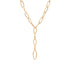 18K Yellow Gold Convertible Oval Link Lariat, 18.25" - 1