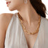 18K Yellow Gold Convertible Oval Link Lariat, 18.25" - 2