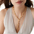 18K Yellow Gold Convertible Oval Link Lariat, 18.25" - 3