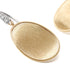 18K Yellow Gold Petal Earrings with Diamonds, 1.2" - 2