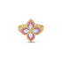 Venetian Princess Diamond & Rhodonite Flower Ring - 2