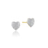 Micro Infinity Heart Stud Earrings - 1
