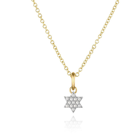 Micro Infinity Star Of David Necklace - 1