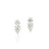 Round And Pear Stud Earrings - 1