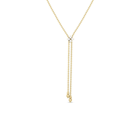 Love In Verona Diamond Flower Lariat Necklace - 1