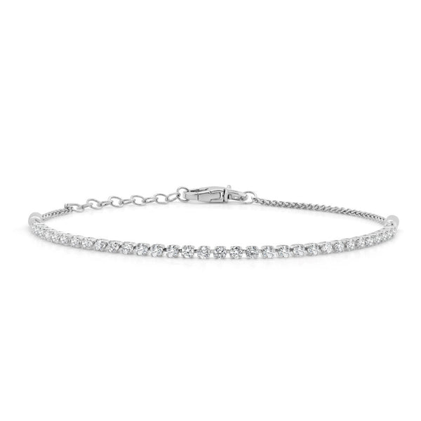 14K Gold Diamond Tennis Bracelet - 1.21ct - 2