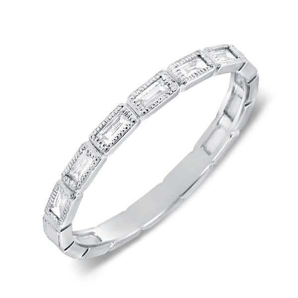 14k Gold & Baguette Diamond Ring - 0.20ct - 1