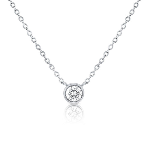 14k Gold & Diamond Necklace - 0.11ct - 2