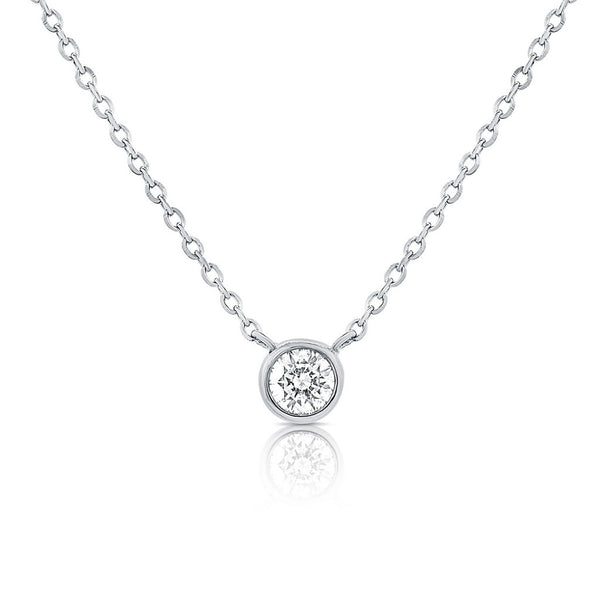 14k Gold & Diamond Necklace - 0.11ct - 2