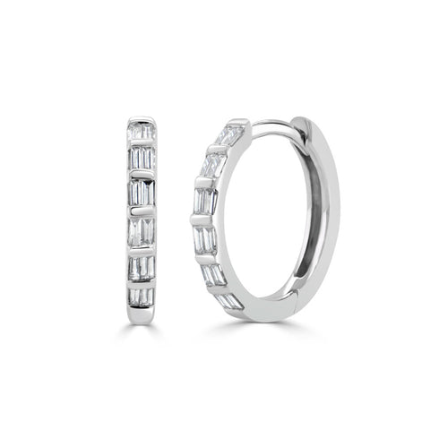 14K Gold Diamond Huggie - 0.11ct - 2
