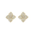 Fiore Large Flower Pavé Diamond Earrings - 1
