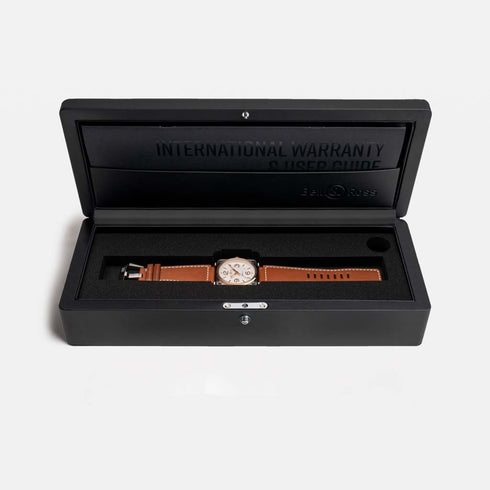 BR-03 White Steel & Gold Watch - 4