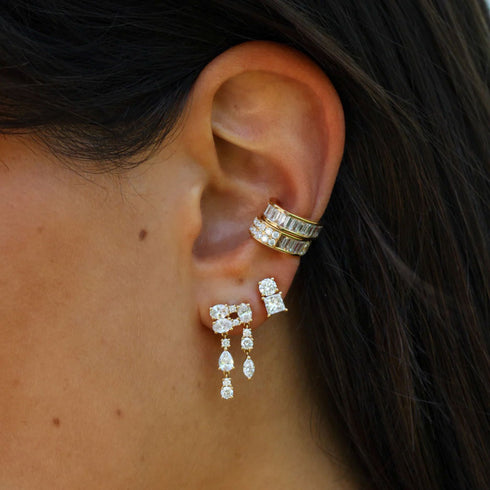 Diamond Maya Earrings 18k Yellow Gold - 2