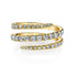 Diamond Pinky Coil Ring 18K Yellow Gold - 1