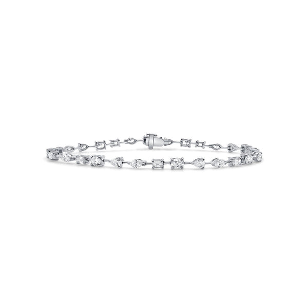 18K Gold Mixed Fancy Shape Bracelet - 3.09ct - 2