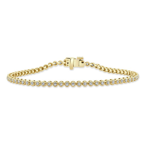 14K Gold & Diamond Tennis Bracelet - 0.98ct - 1