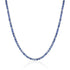 14k Gold & Blue Sapphire Tennis Necklace 10ct - 1