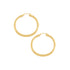 14k Gold Tube Hoop Earrings - 1