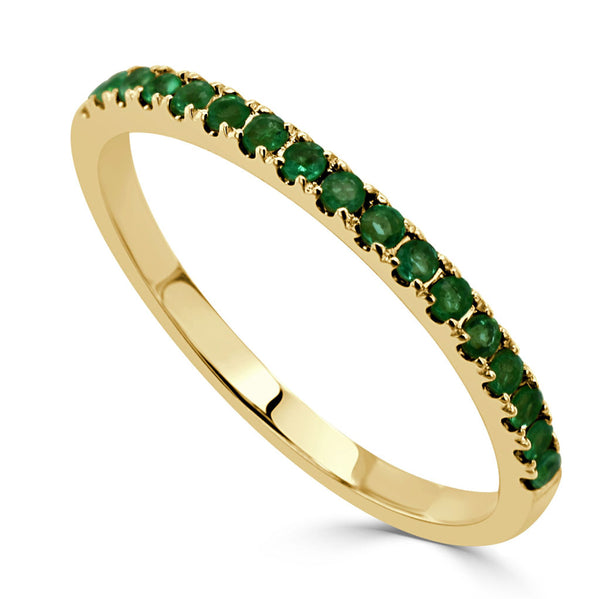 14k Gold & Birthstone Stackable Ring - 0.12ct - 0.30ct - 2
