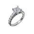 Handset French Pave Diamond Engagement Ring - 2