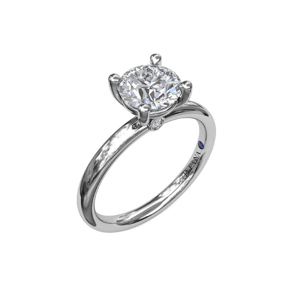 Classic Round Cut Solitaire Engagement Ring - 2