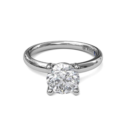 Classic Round Cut Solitaire Engagement Ring - 4