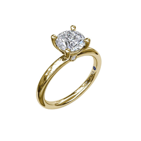 Classic Round Cut Solitaire Engagement Ring - 2