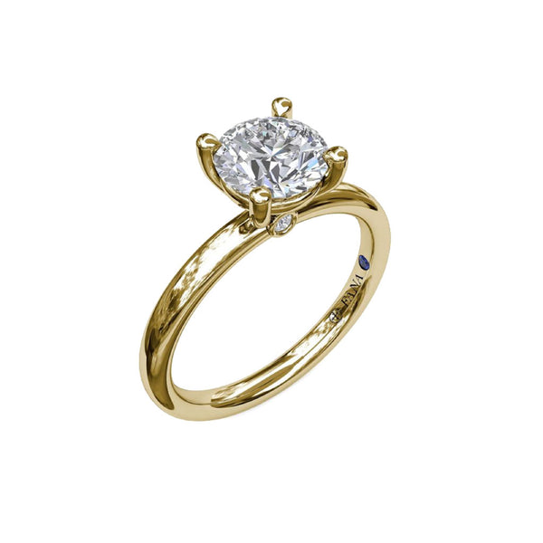 Classic Round Cut Solitaire Engagement Ring - 2