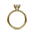 Classic Pave Round Cut Engagement Ring - 3
