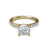 Classic Pave Round Cut Engagement Ring - 4