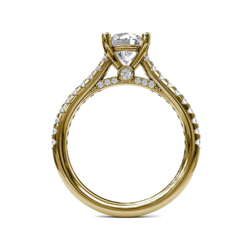Classic Diamond Engagement Ring with Beautiful Side Detail - 3