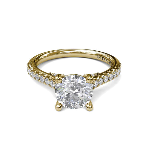 Classic Diamond Engagement Ring with Beautiful Side Detail - 4