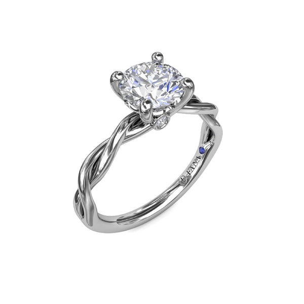 Elegantly Twisted Engagement Ring - 2