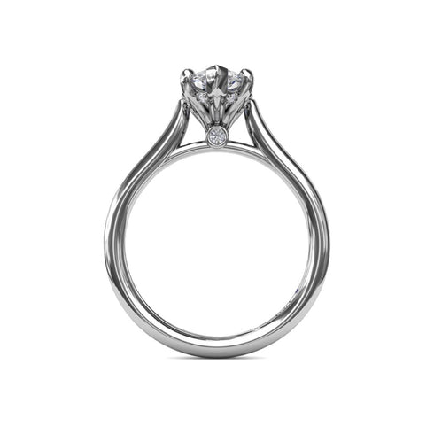 Sparkling Marquise Solitaire Diamond Engagement Ring - 3