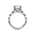 Petite Pave Diamond Engagement Ring - 2