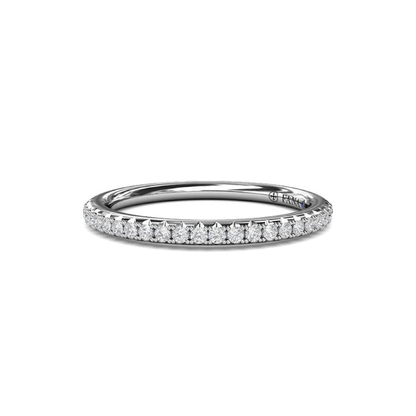 Split Prong Diamond Anniversary Band - 1