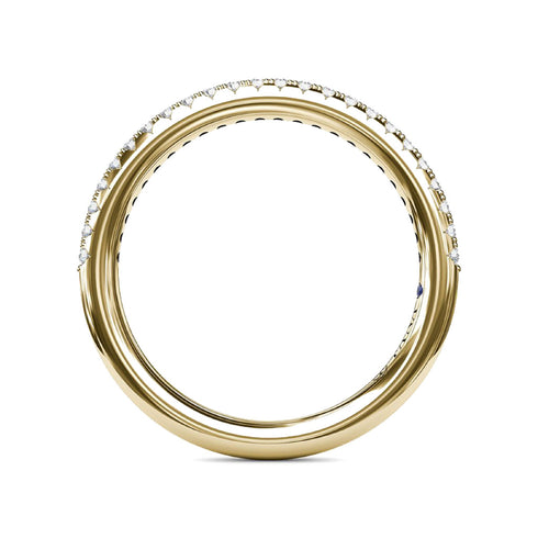 Split Prong Diamond Anniversary Band - 2