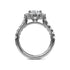 Chunky Diamond Cushion Halo Engagement Ring - 3