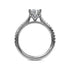 Delicate Classic Engagement Ring with Delicate Side Detail - 3