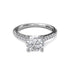 Delicate Classic Engagement Ring with Delicate Side Detail - 4