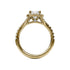 Classic Diamond Halo Engagement Ring with a Subtle Split Band - 3