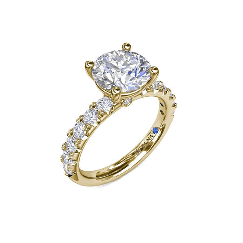 Classic Solitaire Diamond Engagement Ring - 2