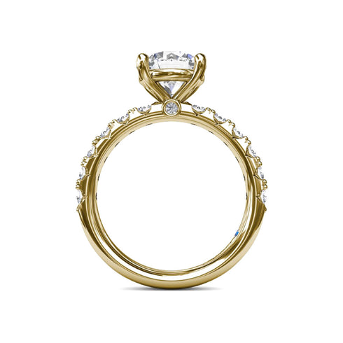 Classic Solitaire Diamond Engagement Ring - 3