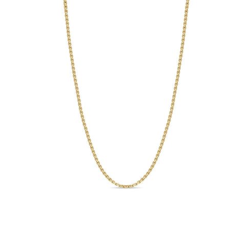 14k Gold Extra Small Box Chain Necklace - 2