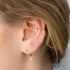 14k Itty Bitty Pavé Diamond Lightning Bolt Stud - 3