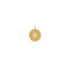 14k Single Small Sunbeam Medallion Disc Charm Pendant - 2